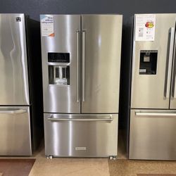 KitchenAid 3 Door French Door Refrigerator With Water Dispenser And Ice Maker QKSU