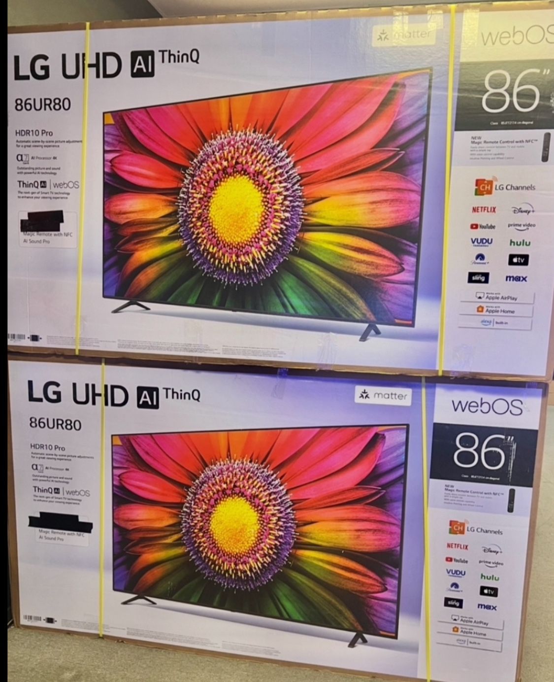 86 Lg Tv Smart 4k HDTV In Box 6 Month Warranty. Free Delivery