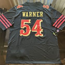 San Francisco 49ers Warner Jersey S M L XL XXL 