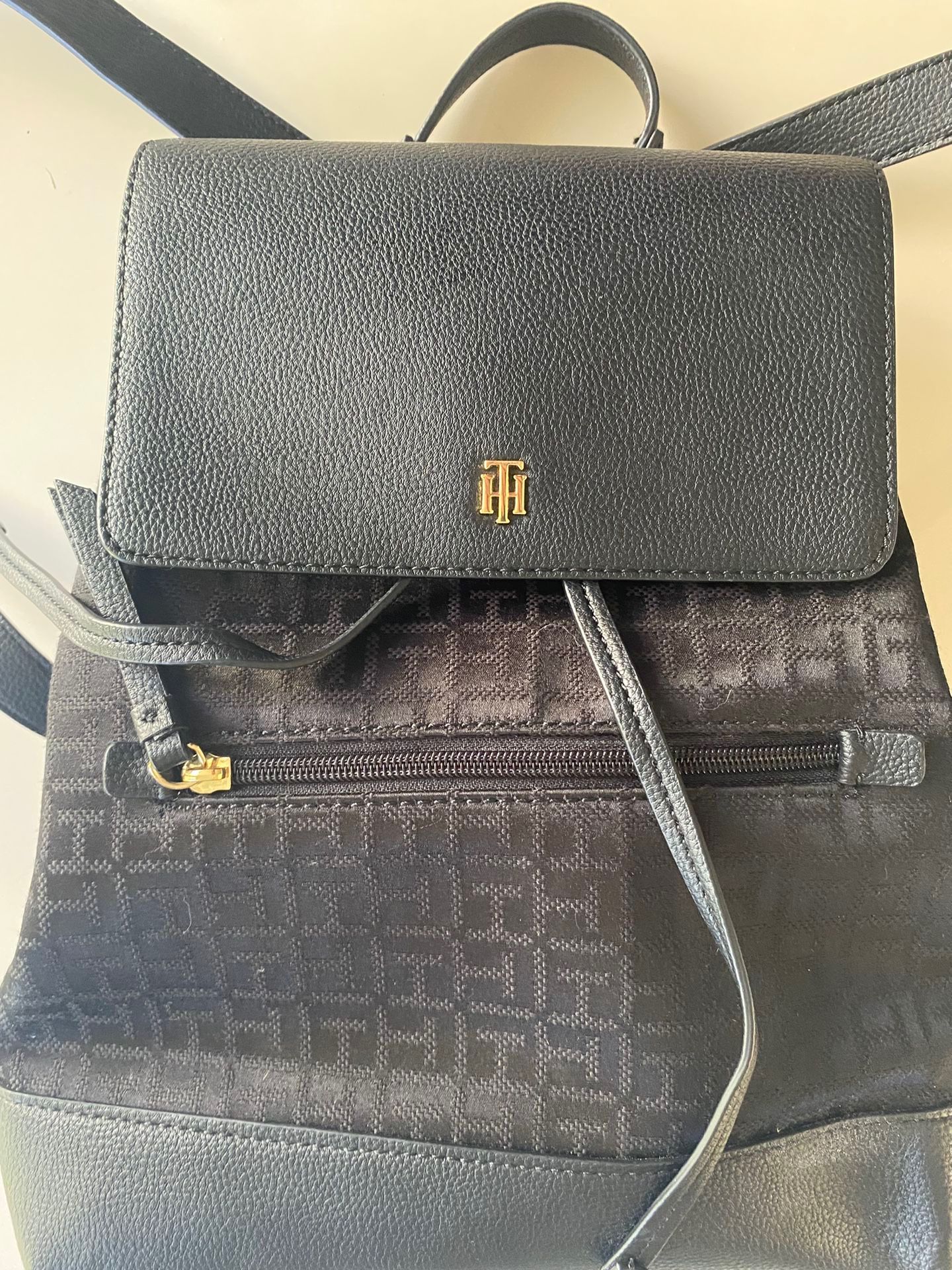 Tommy Hilfiger Mini Black Backpack Size 12x13x5