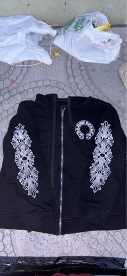 Chrome Hearts Black Zip-Up Hoodie
