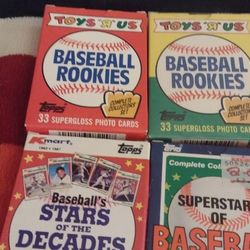 Vintage Baseball Sets From Toys R Us, Kay Bee, Kmart. 4sets Sealed Cash Porch Pickup Redmond 