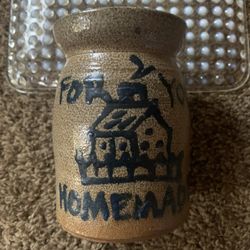 Salt Glazed Stoneware Crock by B. Stebner Pottery