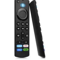 Replacement Voice Remote Fit for All Fireseries TV Cube/Stick, Compatible with Firestick 4K Max/4K (1st/2nd Gen), TV Stick (2nd/3rd Gen)/Lite/HD, and 