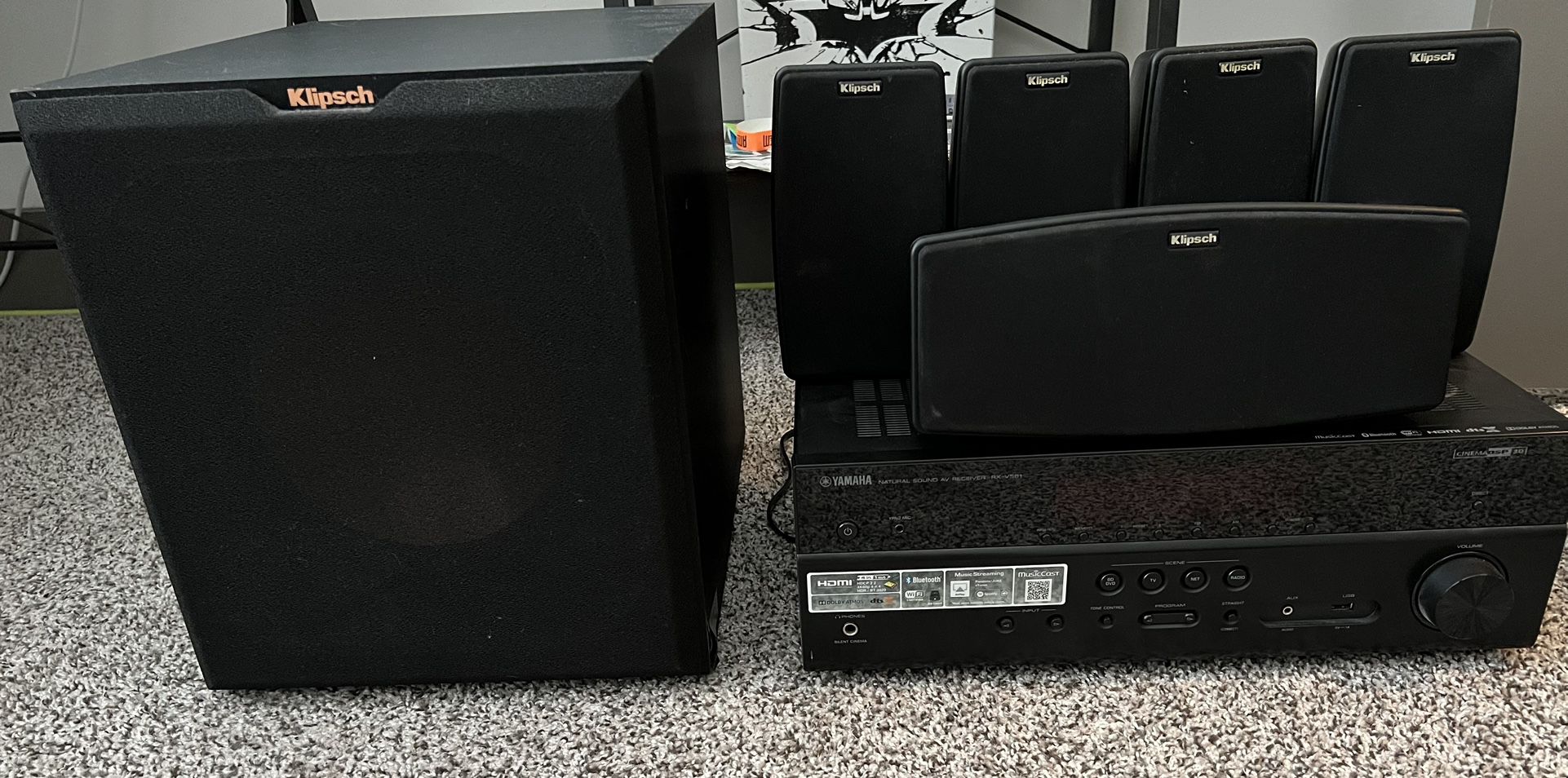 Home Theater System altogether Price $325 Individual Item Price In Description