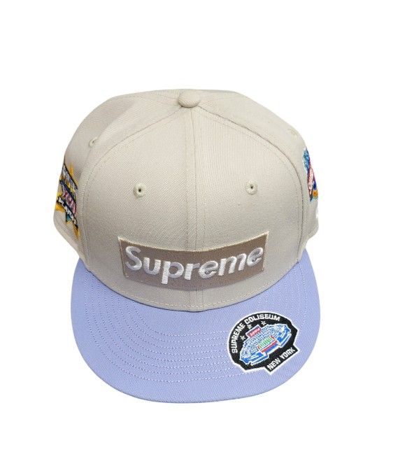 Supreme Championships Box Logo New Era 'Stone' Size 7 1/8