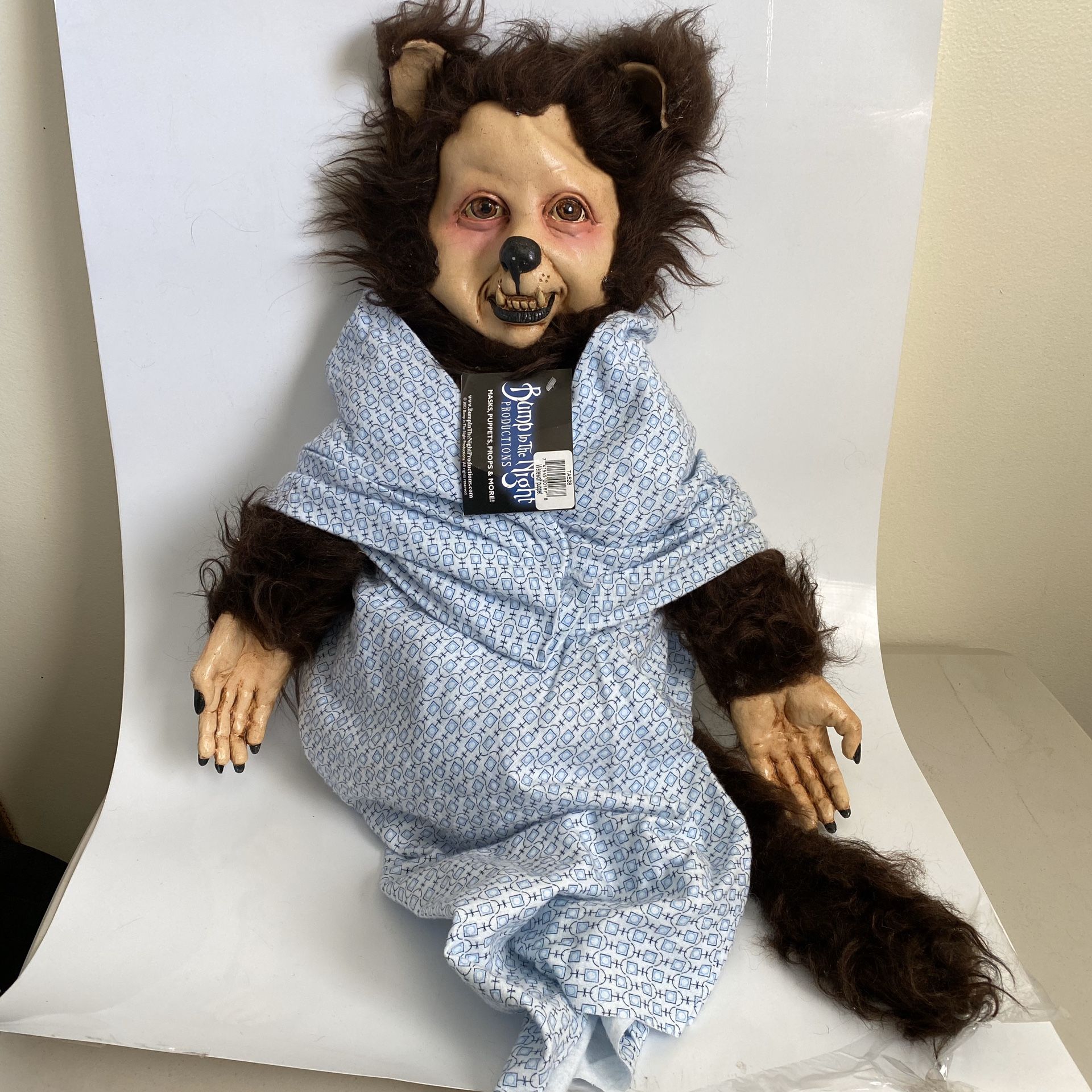 Werewolf Puppet Prop Doll Scary Halloween