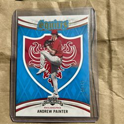 2024 Panini Crusade Squires Insert Andrew Painter Philadelphia Phillies Blue 02/49! 