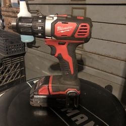 Milwaukee Drill And One Battery 