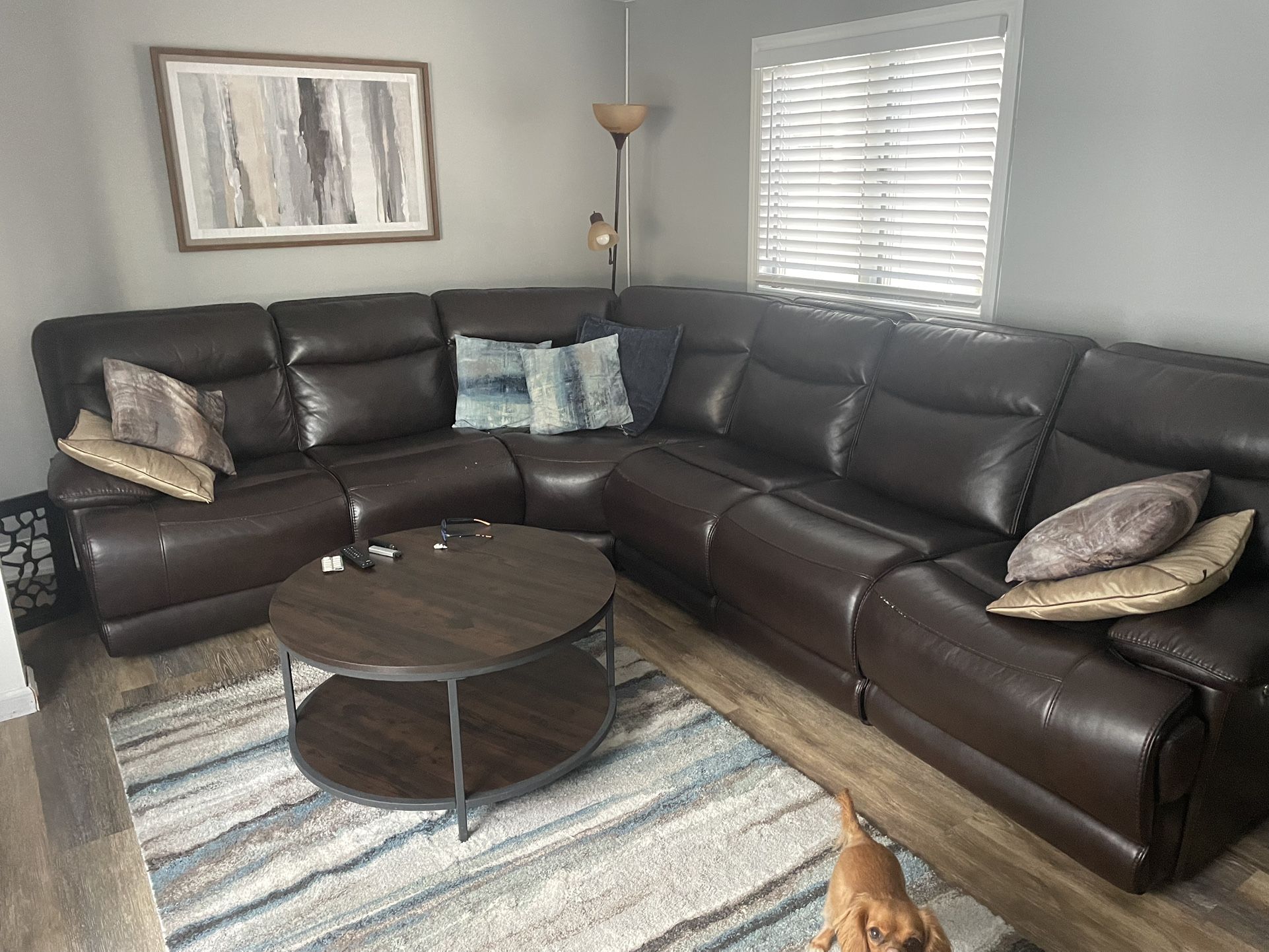 Leather Sectional Sofa Couch