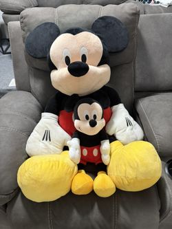Mickey Mouse Plush (2 Plushies, 36 Inch & 20 Inch)