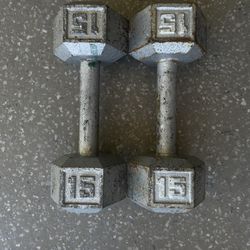 Set of 15 lbs Weights