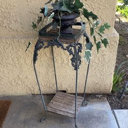 Antique plant stand