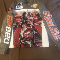 Rivet Leather Race Jacket