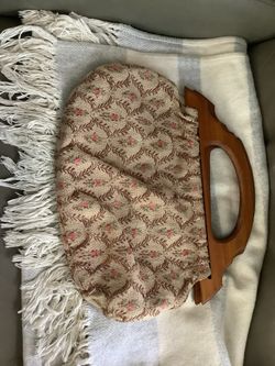 ANTIQUE KNITTING / SEWING  BAG USED FOR MANY THINGS. 