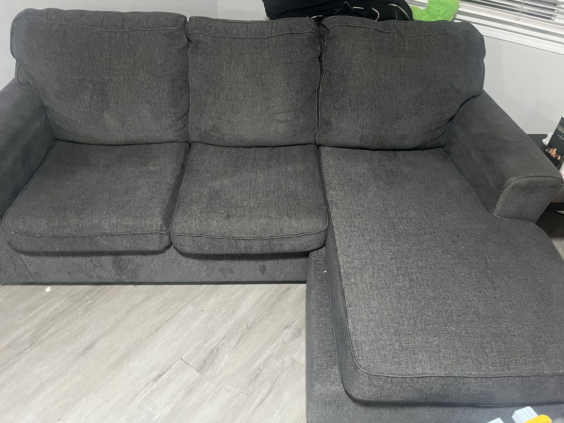 L Shape sectional couch & coffee Table Set With End Tables