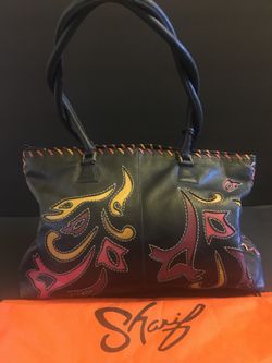 Black Leather Handbag