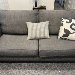 Moving SALE Like - NEW Sofa Set: (1) 3 Seater, (1) 2 Seater, (6) Brand New Matching Throw Pillows. 