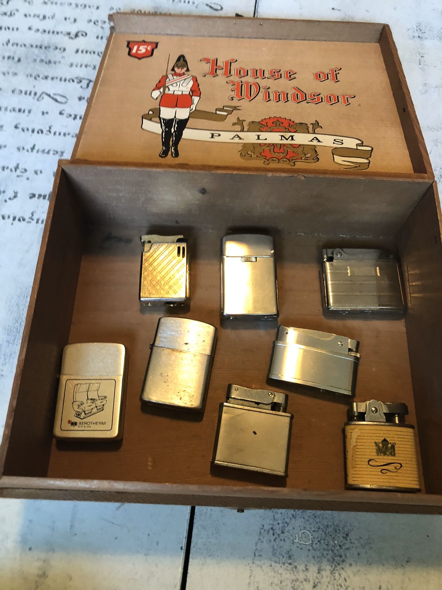 8 Vintage Advertising Lighters. Some working.