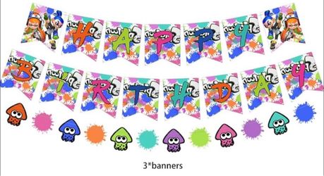 Splatoon Video Game Birthday Party Supplies