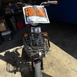 Yadea Black Orange Electric Bike 