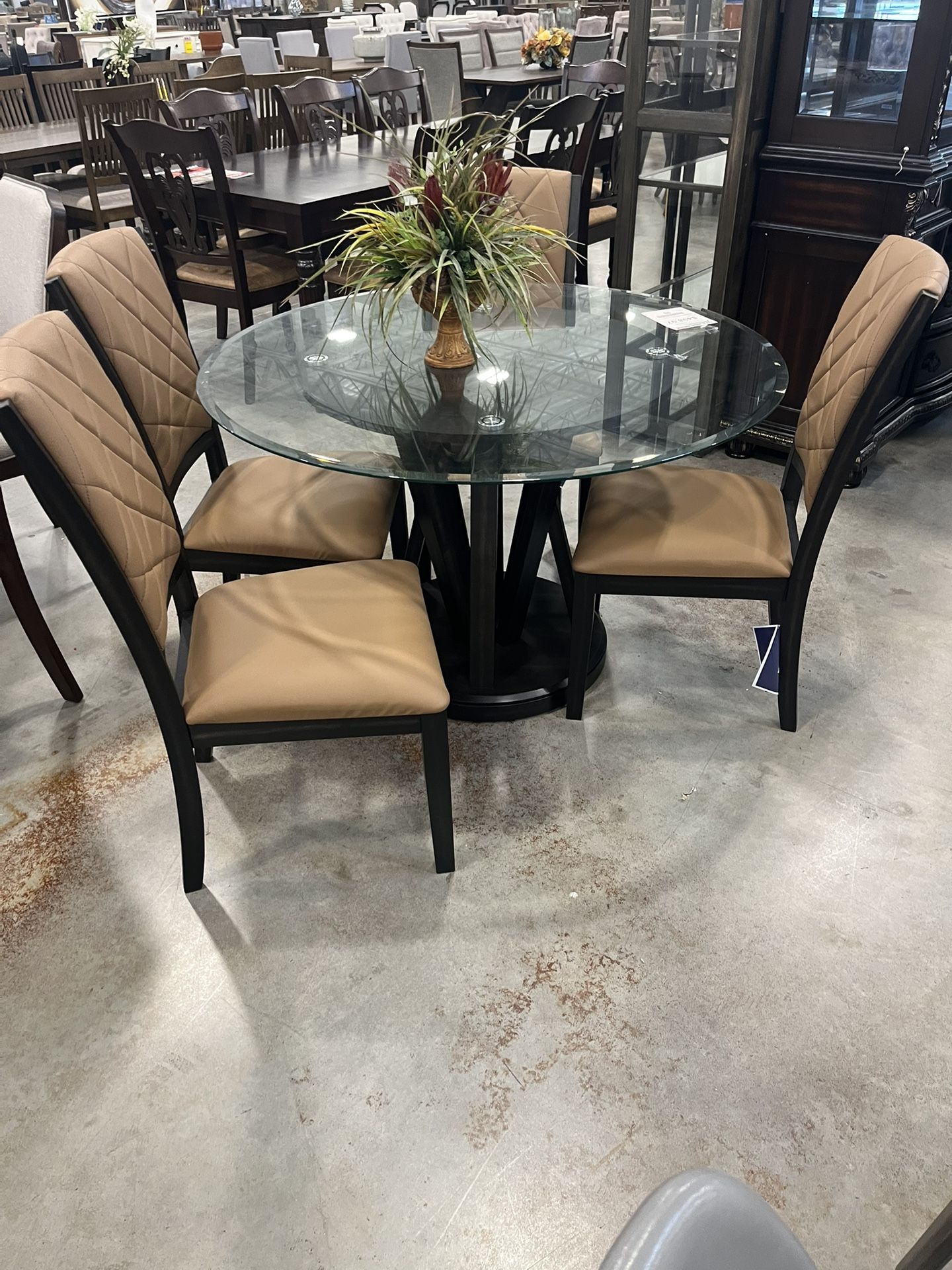 Five Piece Round Dining Room Set