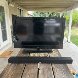 55” RCA TV with Soundbar