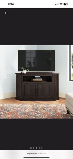 Solid Wood Corner TV Stand