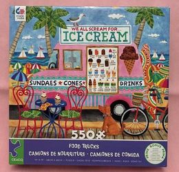 Ceaco puzzle Ice Cream Truck II 550 piece Food Trucks Series summer beach scene