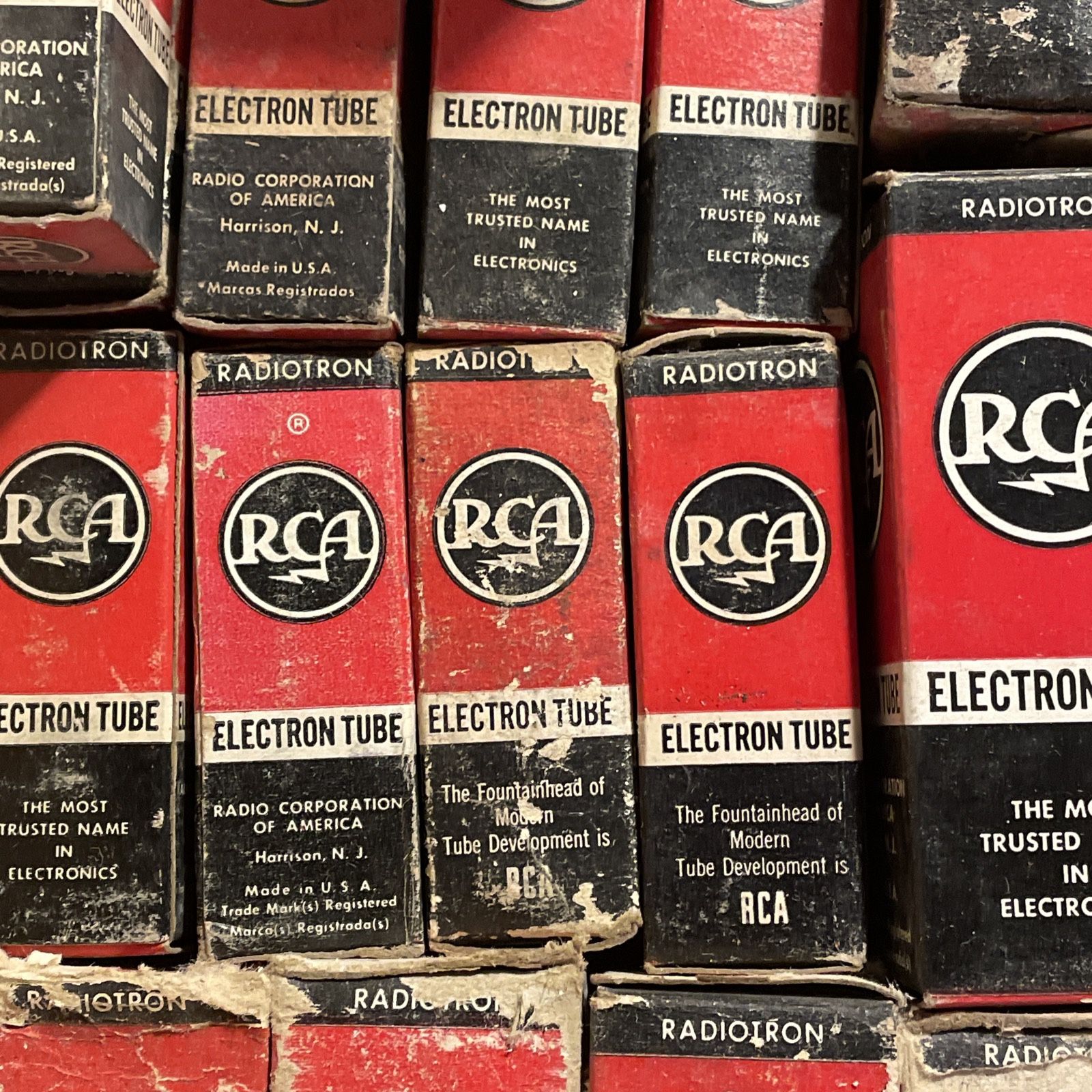 Lot Of 48 Vintage RCA Radio Tubes. New Old Stock InBoxes And Untested