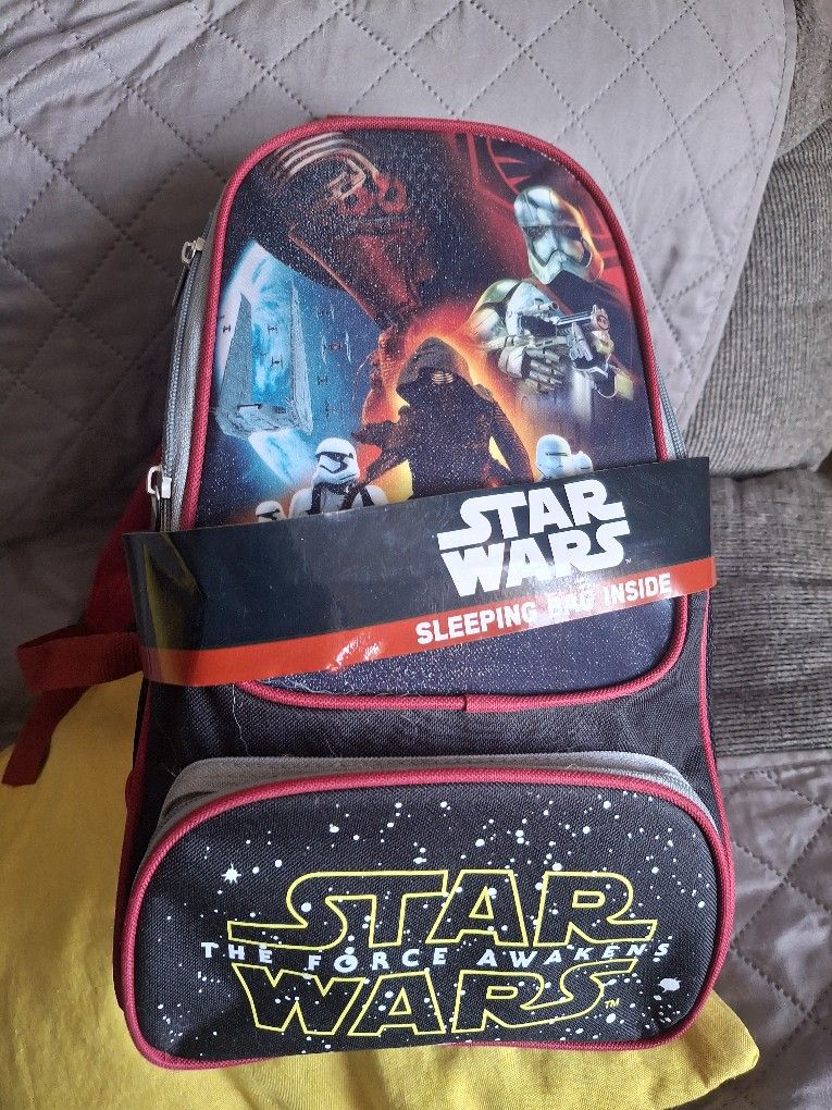 Starwar Backpack & Sleeping Bag Combo