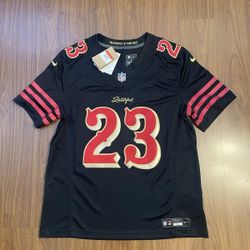 Christian McCaffrey San Francisco 49ers 2025 Rivalries Collection Game Jersey - Black