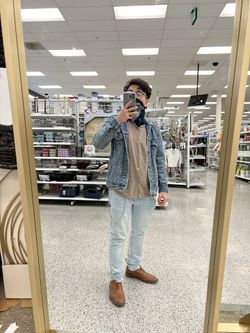 Standing Gold Mirror 22x70 Black And Gold Mirror