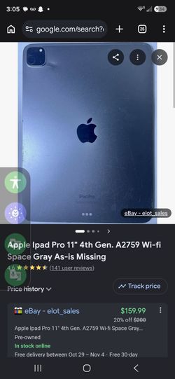 Apple iPad Pro 11" Space Gray