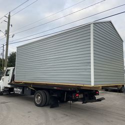 Sheds Relocated, Movemos Casita De Patio Container Rv Trailer Crane 
