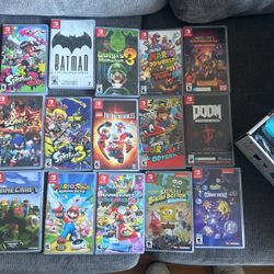 Nintendo Switch With 15 Games Added And Case