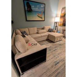 Modern  Living Room Sleeper Sectional Sofa 