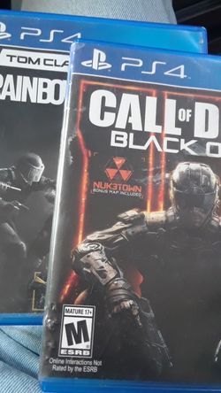 BLACK OPS 3, RAINBOW SIX SIEGE