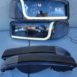 99-06 Gmc Sierra Yukon LED DRL Headlights Luces Micas Calaveras Faros Faroles Focos
