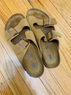 Birkenstock Arizona Soft Footbed – Mink Suede (Excellent Condition) | Size EU 42