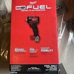 Milwaukee M18 FUEL GEN-3 18V Lithium-lon Brushless Cordless 1/2 in. Compact Impact Wrench with Friction Ring (Tool-Only) 