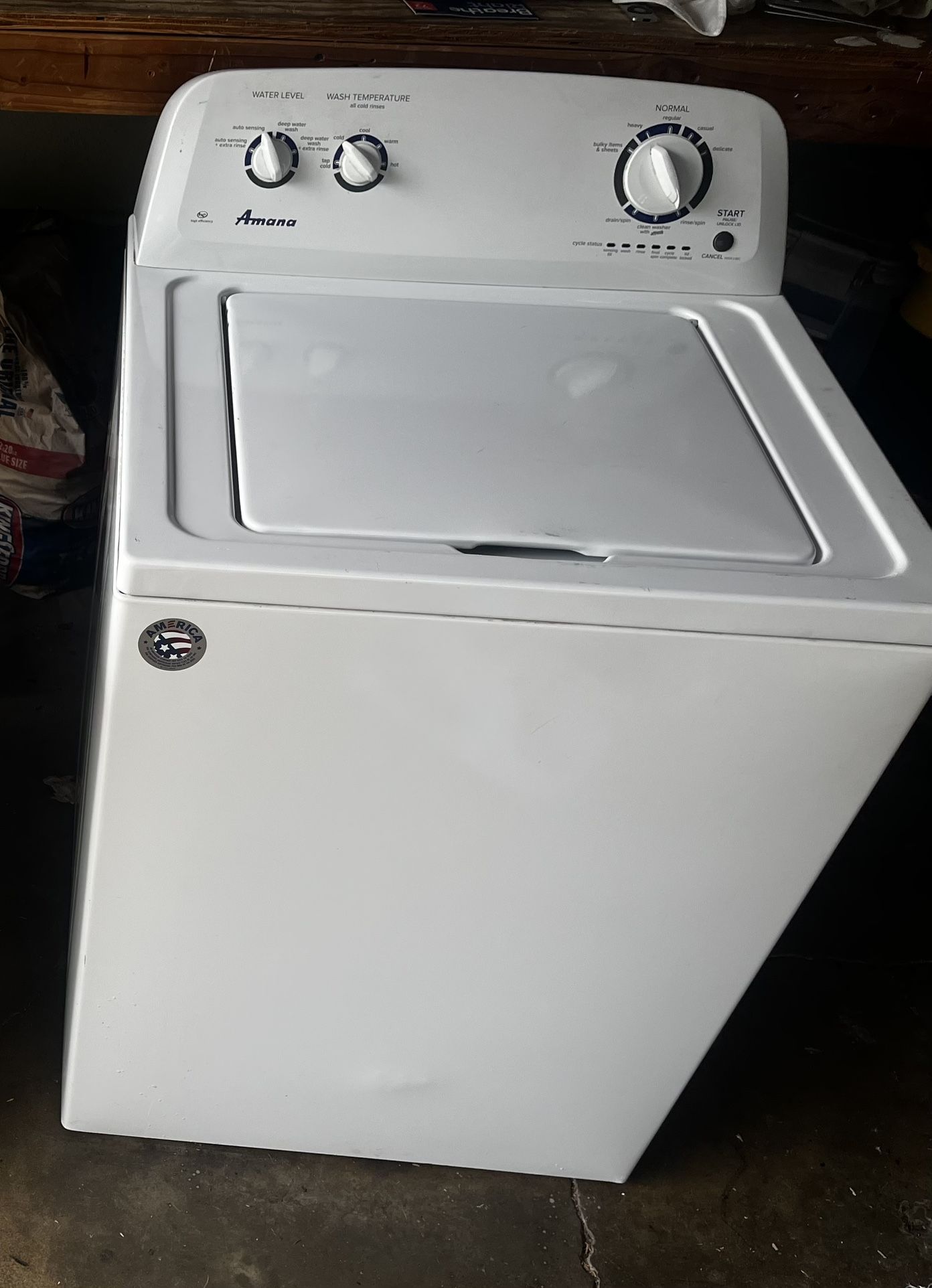 Amana Top Loading Washing Machine (+Kenmore dryer)