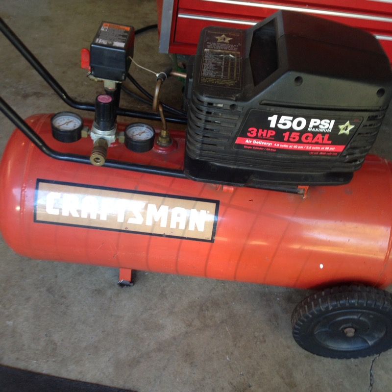 Craftsman 15 gallon 3hp 150 psi air compressor deals