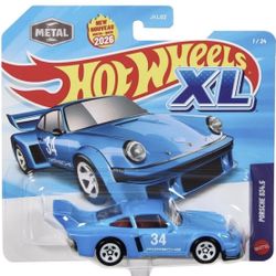 Porsche 934.5 Sky Blue Hot Wheels XL 1:43 Scale Metal Diecast 2026 (2X)