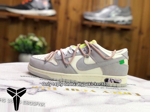Dunk Low Nike Off-White Lot True to real size