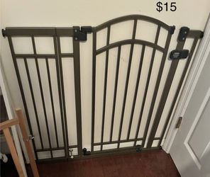 Two gates wood $10 metal $15