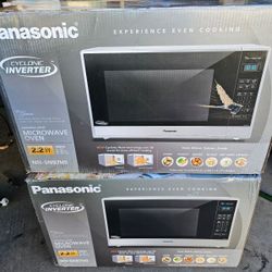 Panasonic microwave 2.2cu.ft 1250w stainless steel with inverter technology 