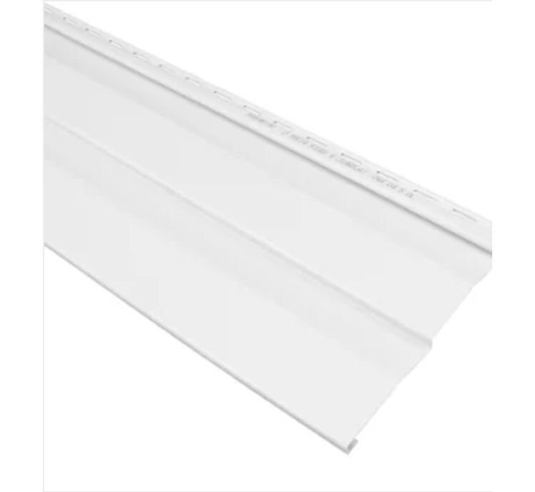 Georgia Pacific Compass Double 4.5 in Dutch Lap Vinyl Siding Panel White 9” x 145”