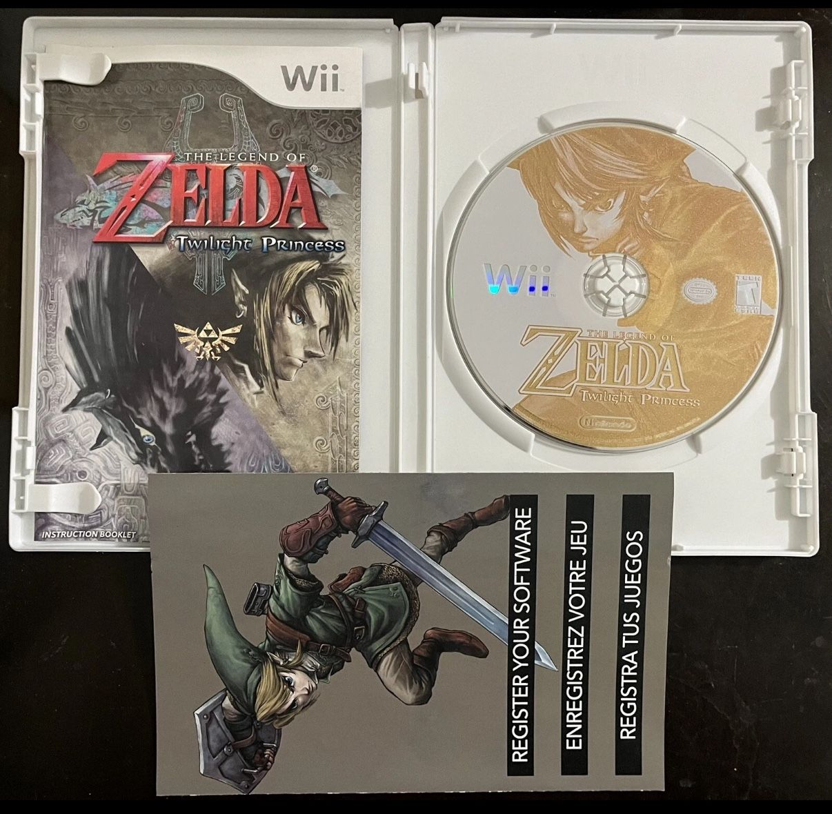 The Legend of Zelda: Twilight Princess (Nintendo Wii, 2006) CIB - Tested