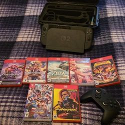 Switch 2 With 7 Games Pro Controller And Hard Plastic Carry Case